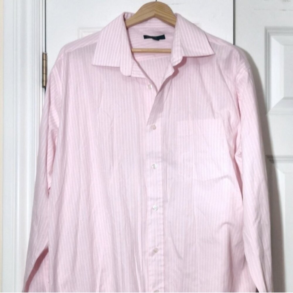 Cedarwood State pink and white button down shirt